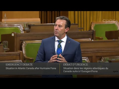 MPs hold emergency debate in the House of Commons on Hurricane Fiona – September 26, 2022