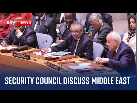 UN Security Council meeting discussing the situation in the Middle East | Wednesday 14 February