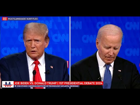 🇺🇸 Joe Biden vs. Donald Trump | 1st Presidential Election Debate 2024 (Subtitles) [Multilanguage CC]