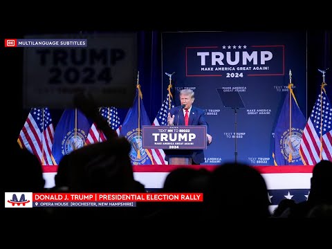 🇺🇸 Donald Trump | Full speech at rally in Rochester, New Hampshire (Spanish Subtitles) [CC]